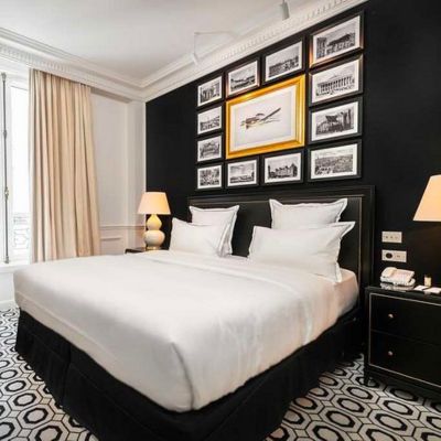 Une chambre de l'hôtel Keppler dans le 16e arrondissement de Paris