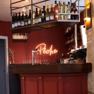Le bar du restaurant Pêche à Paris 17