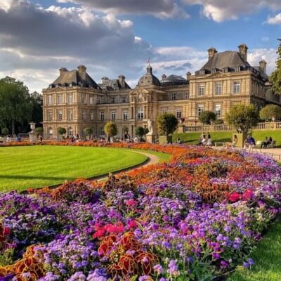 Le jardin du Luxembourg dans le 6e arrondissement de Paris