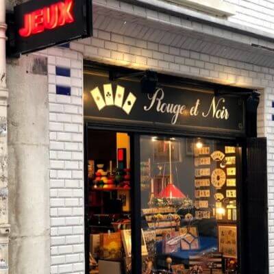 La boutique de jeux Rouge et Noir dans le 6e arrondissement de Paris