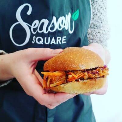 Le burger vegan de Season Square à Paris