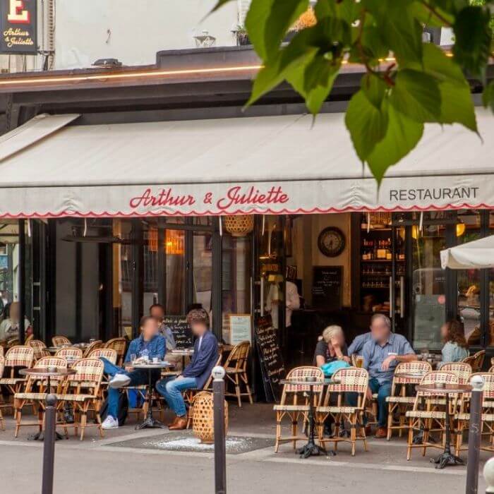 La brasserie Arthur et Juliette dans le 15e arrondissement de Paris