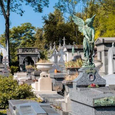 Le cimetière du Père Lachaise dans le 20e arrondissement de Paris